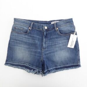 BlankNYC The Essex Classic Cut Off Shorts Organic Cotton Denim Blue Size 31 NWT
